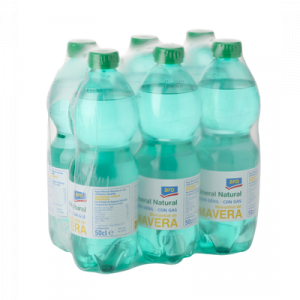 Agua natural con gas 50 cl.
