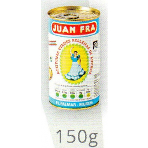 ACEITUNA RELLENA ANCHOA LATA 150 GR