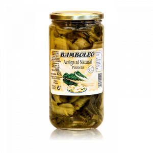 Acelga natural en conserva. Tarro de cristal de 660 gramos