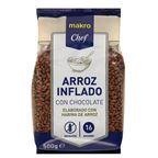 Arroz inflado con chocolate sin gluten